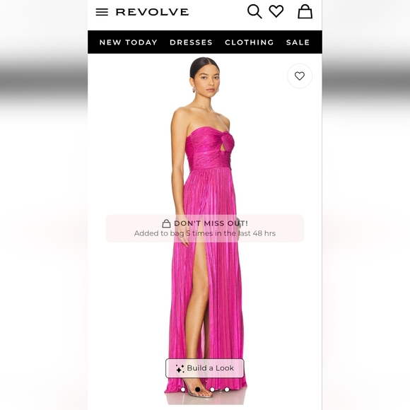 NWOT Retrofete Elora Dress XS Strapless Hot Pink Gown Maxi Dress Wedding Guest - Picture 4 of 13